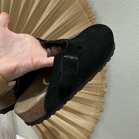 Birkenstock Women's Black Clogs | Depop