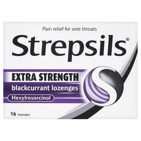 Buy Strepsils Extra Strength 16 Blackcurrent Lozenges Online at Lowest ...