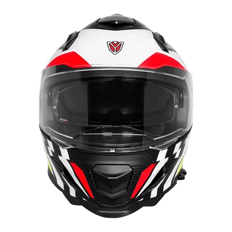 IGNYTE IGN-16 Black White Blue Helmet | Dual Visor ISI DOT Certified ...