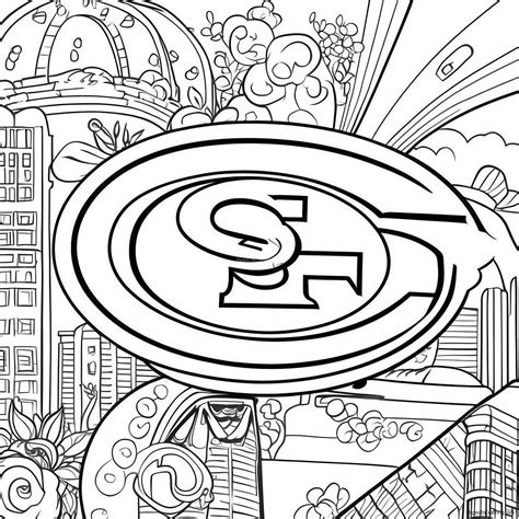 49ers Pages Coloring Printables Super Francisco Stencil San Colouring ...