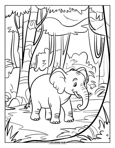 95+ Elephant Coloring Pages for Kids & Adults (Free Printable PDFs)