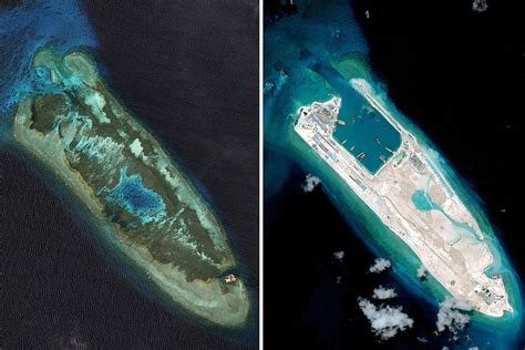 中国南沙渚碧礁等岛礁最新卫星图(2022年) - 知乎