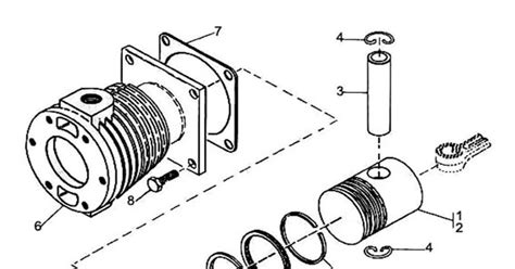 5 1/2" Piston & Cylinder IR 71T2 Compressor Parts