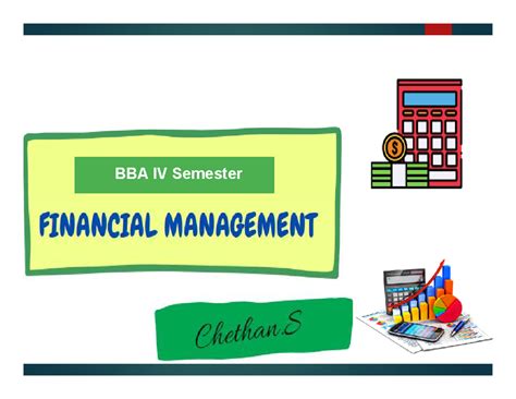 BBA IV Sem Financial Management: Intro to Financial Management Lecture ...