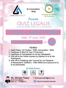 QUIZ LEGALIS – A QUIZ SERIES FOR ALL LAW BUFFS BY LAWYER’S NEST ...