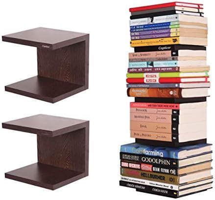 Captiver Engineered Wood Wall Mounted Set Top Box Stand Holder shelf ...