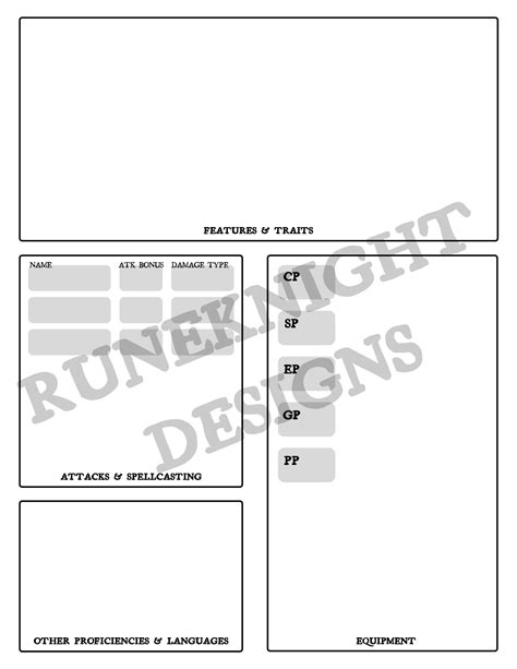 Dnd 5E Downloadable Character Sheet 的图像结果