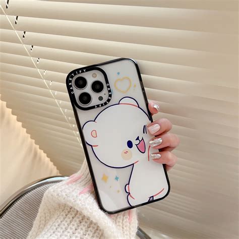 Cartoon Couple Cute Bear Pattern Clear Hard Case For | Ubuy India