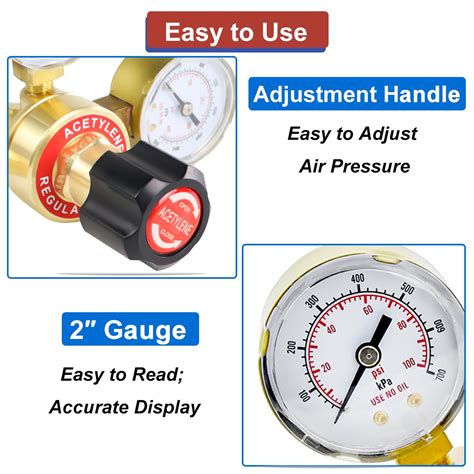 Snapklik.com : 2 Pieces Oxygen And Acetylene Regulator Set, Oxygen ...