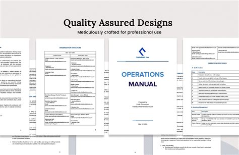 Image result for Operational Procedures Manual Samples