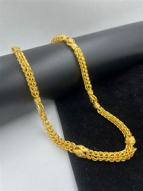 1 GRAM GOLD FORMING INDO CHAIN FOR MEN DESIGN A-266 – Radhe Imitation