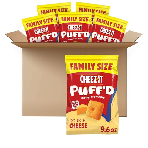 Amazon.com: Cheez-It Puff'd Cheesy Baked Snacks, Puffed Snack Crackers ...