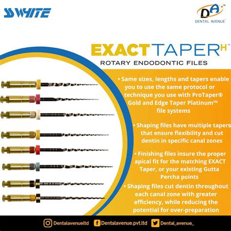 SS White ExactTaper H™-Rotary file system by Dental Avenue