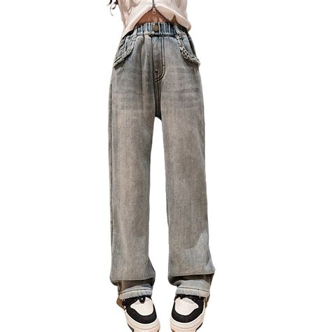 XXWXYD Clearence Girls Baggy Boyfriend Jeans Oversized Straight Leg ...