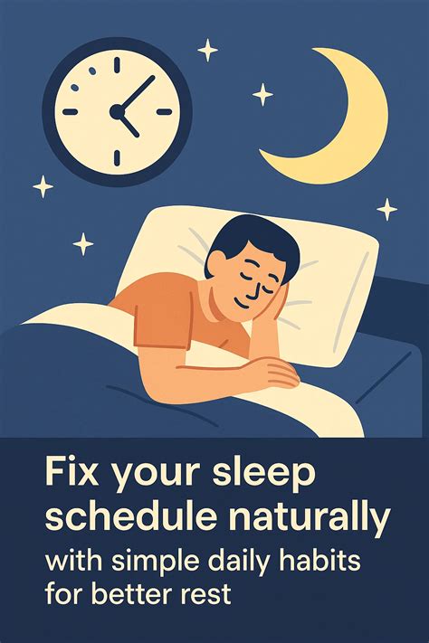 Fix Your Sleep Schedule Naturally with Simple Daily Habits