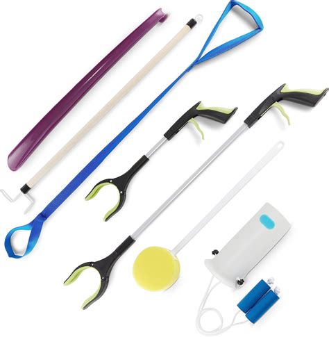 Amazon.com: Mars Wellness 7 Piece Deluxe Hip Kit, Hip Replacement Kit After Surgery - Leg Lifter ...