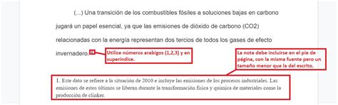 Notas al pie de página en formato APA con ejemplos
