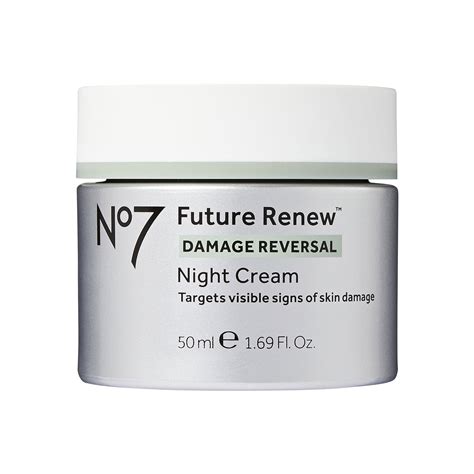 No7 Anti-Aging Night Cream, Future Renew Damage Reversal, Pepticology™ Peptides, 1.69 oz ...
