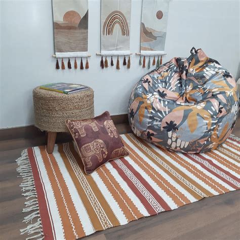 Avioni 100% Cotton Handloom Floor Rug / Durrie – Neohome Collection ...