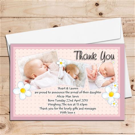 Thank You Cards Baby Birth