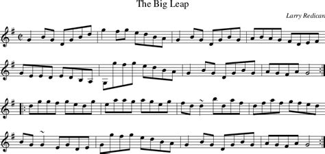 Big Leap, The on folk tune finder