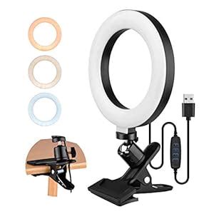 Buy NEE 6.3 Inch 2700K-5500K Selfie Ring Light with Clamp Mount 3 ...