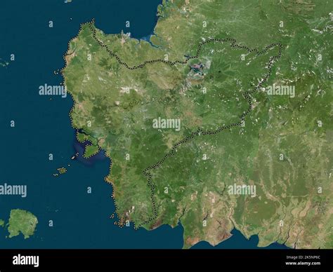 Kalimantan Barat, province of Indonesia. High resolution satellite map Stock Photo - Alamy