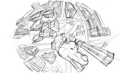 5-Point Perspective Drawing or Curvilinear Perspective – poradora