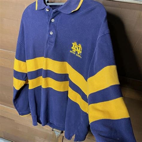 Vintage Notre Dame polo Large - Depop