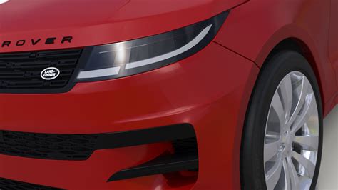 Red Range Rover Sport 2023 Simplified 3D | 3D Molier International