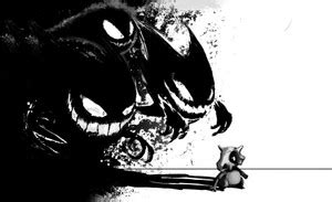 Cubone Haunted Pokemon Ganger Ghastly Haunted Illustration Poster HD ...