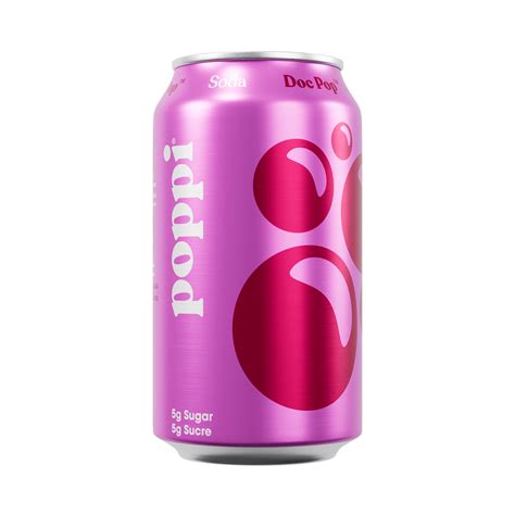 POPPI Sparkling Prebiotic Soda w/Apple Cider Vinegar, Doc Pop, 12oz (E ...