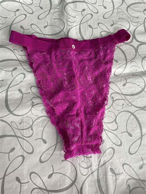 Vintage Christian Dior Hot Pink LACE PANTY BIKINI One… - Gem