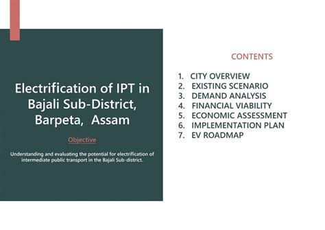 Feasibility Study for Adoption of Electric Mobility | CEPT - Portfolio