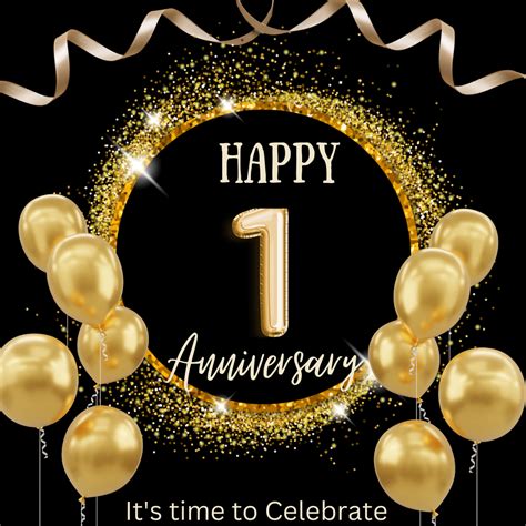 Happy 1 Year Anniversary!!! in 2024 | Happy one year anniversary ...