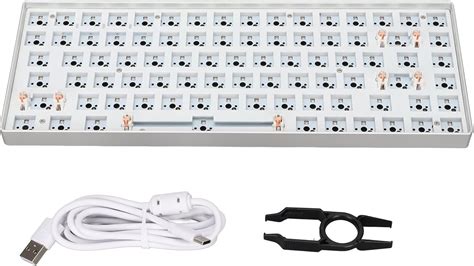 Buy RGB Modular DIY Mechanical Keyboard, 84 Keys Hot Swappable 3Pin ...