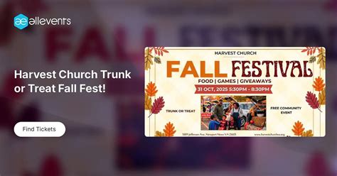 Harvest Church Trunk or Treat Fall Fest!, 5889 Jefferson Ave, Newport ...