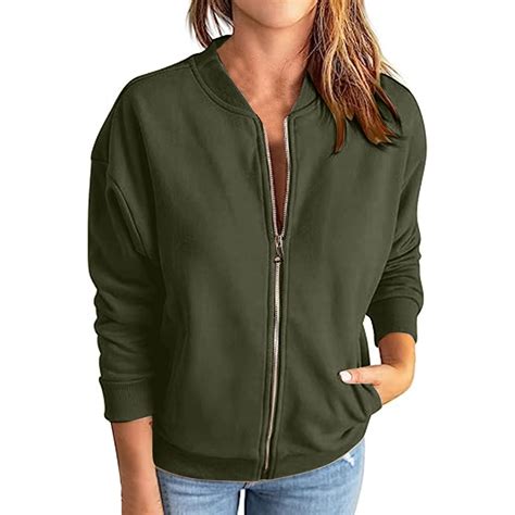 Charmgo Jackets for Women, Women's Fleece Jacket Long Sleeve Comfort ...