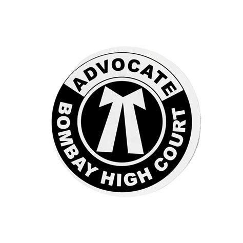 Bar Council Advocate Sticker (Bombay HC) – Car & Bike Legal Decal – Lawkart