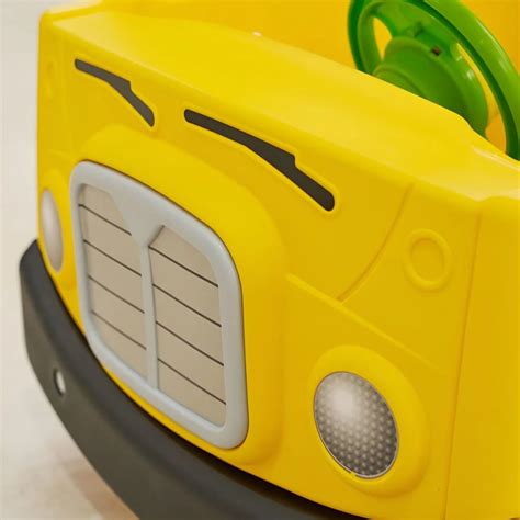 YAYA School Compact Bus Slide for Kids, Safe Indoor Slide