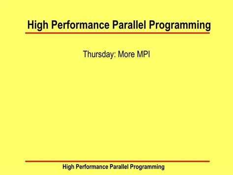Image result for High Performance Parallel Programming