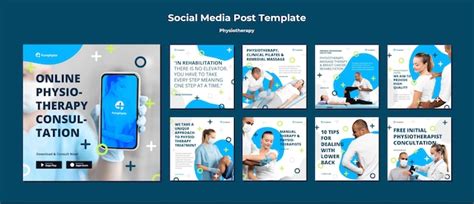 Physiotherapy concept social media post template | Free PSD