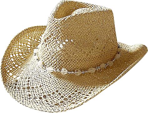 Straw Cowboy Hats for Women, Straw Cowgirl Hat, Sparkly Western Coastal ...