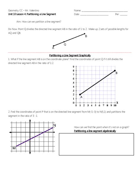 Image result for Partiotining Formula Line Segment