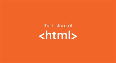 Image result for HTML History