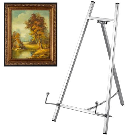 Leinuosen Metal Easel Stand 16.5" H x 8.7" W x 4.3" D Table Top Easel ...