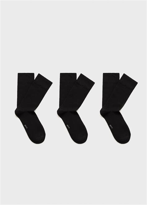 Pack of 3 cotton socks - Men | MANGO USA