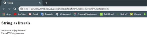 Image result for String Object in JavaScript
