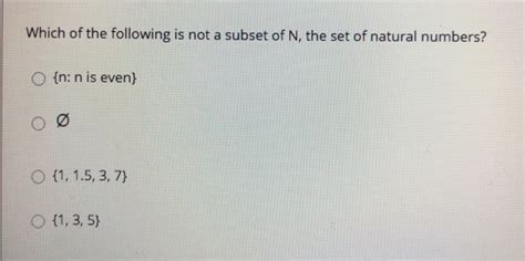 Image result for Example of Not Sub Set