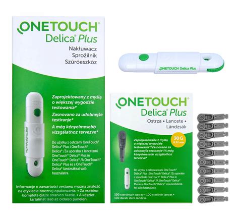 NAKŁUWACZ ONE TOUCH DELICA PLUS + 110 LANCETY (5905141350135) • Cena, Opinie • Akcesoria ...